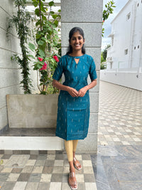 Turquoise Blue Soft Silk Top