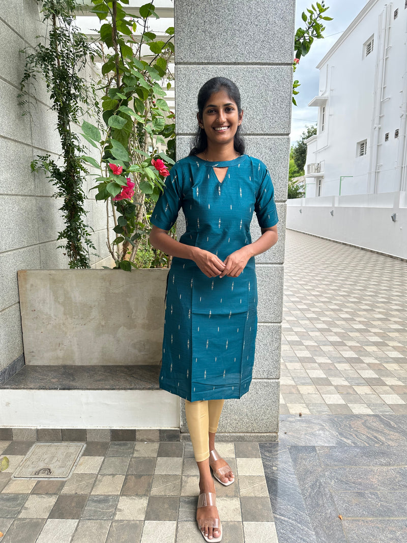Turquoise Blue Soft Silk Top