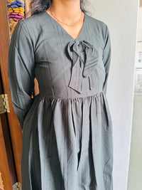 Dark olive green maxi