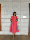 Stripe Red A line Maxi