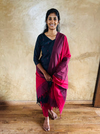 Classic Red and Black Kurti Set