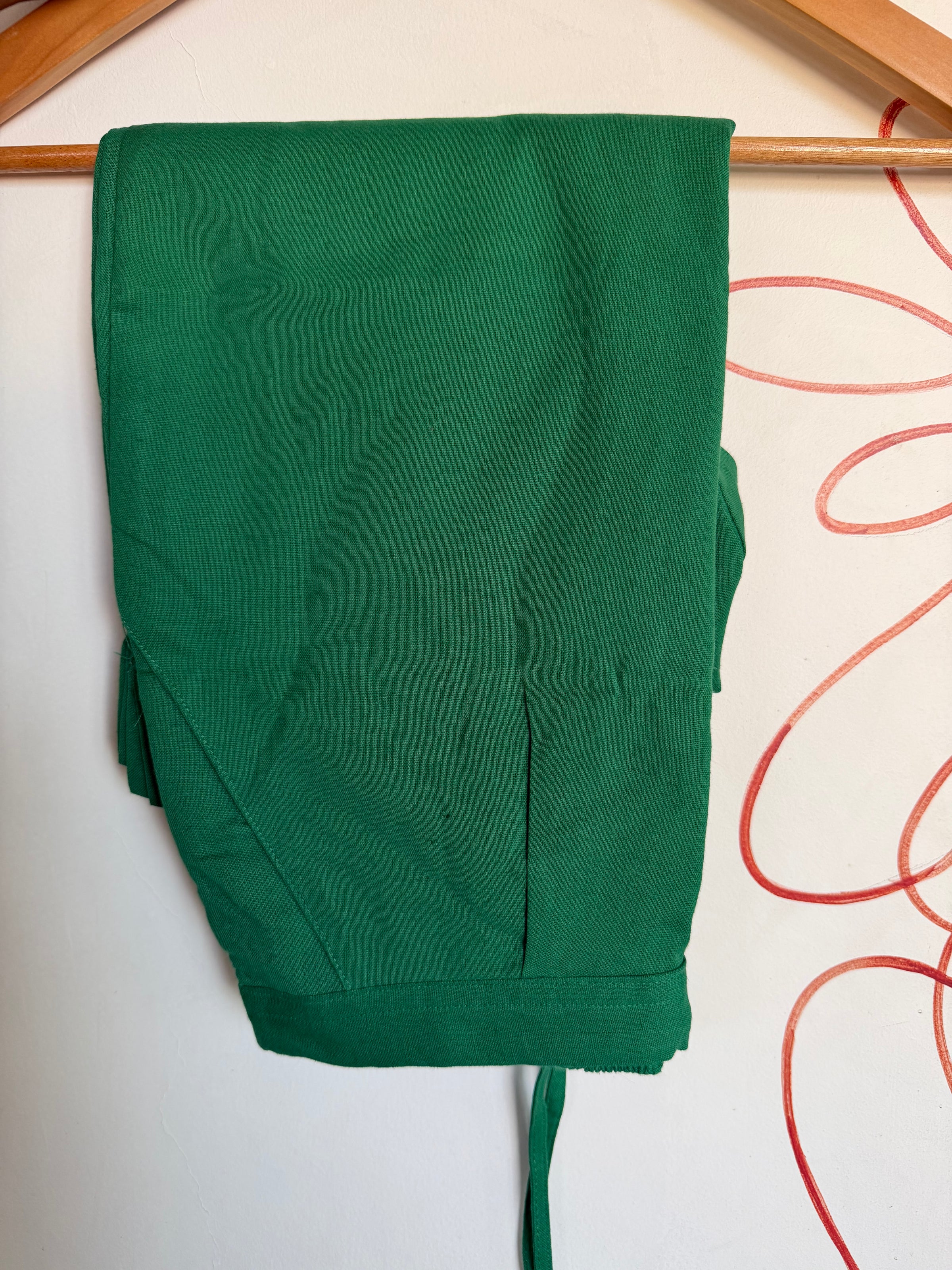 Bottle Green Cotton Flex Pant