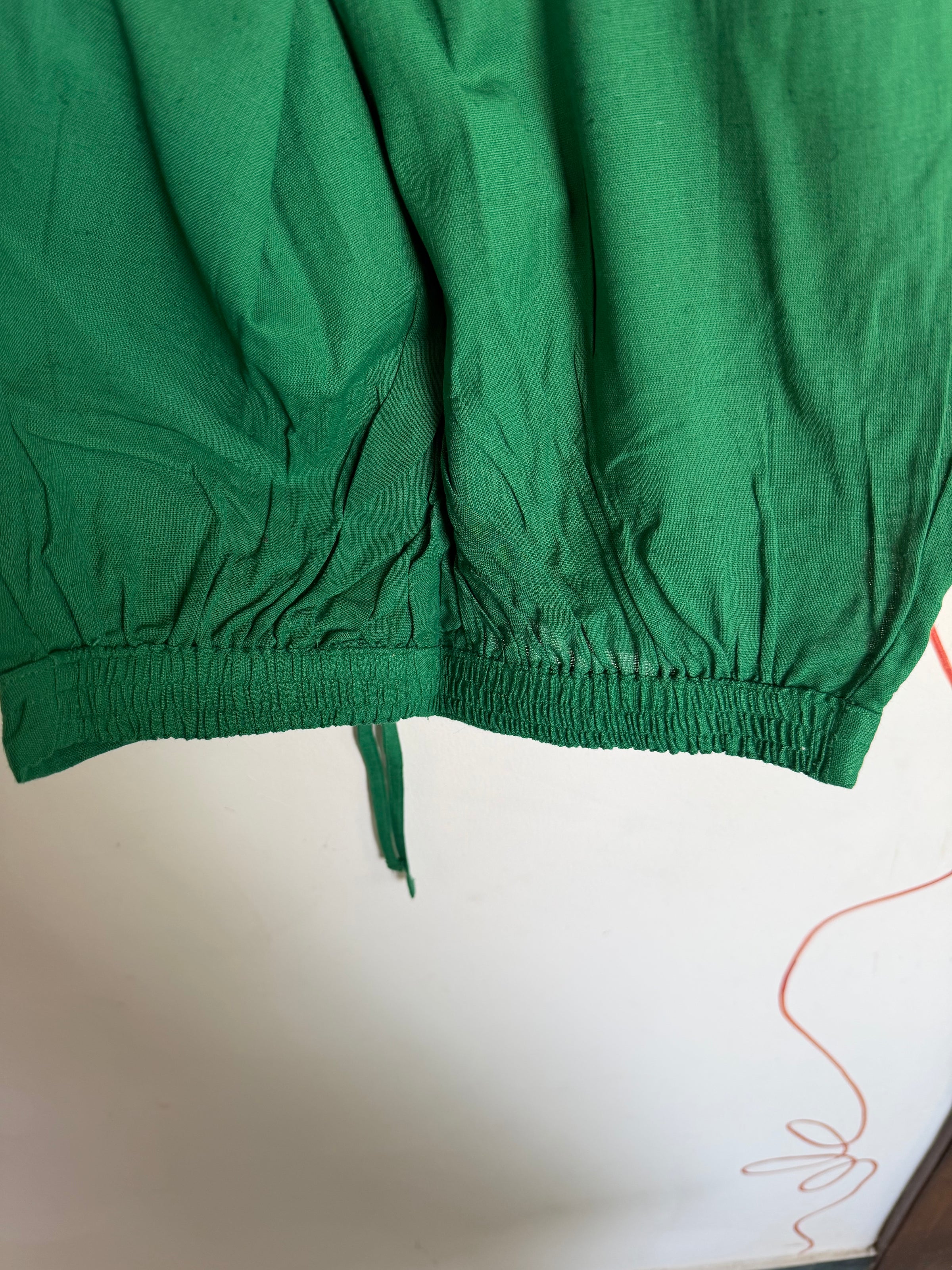 Bottle Green Cotton Flex Pant