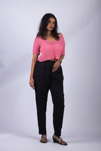 Black True Cotton Kurti Pant