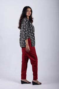 Maroon True Cotton Kurti Pant