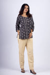 Beige True Cotton Kurti Pant