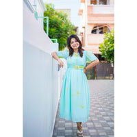 Serene Skies Tie-Dye Maxi Dress