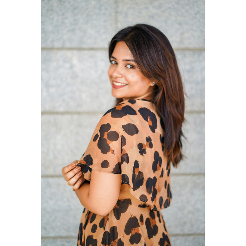 Fierce Leopard Print Maxi Dress