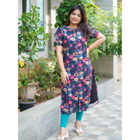 Floral Breeze Straight Kurti