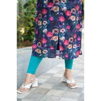 Floral Breeze Straight Kurti