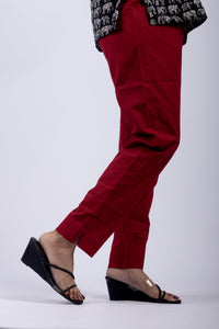 Maroon True Cotton Kurti Pant