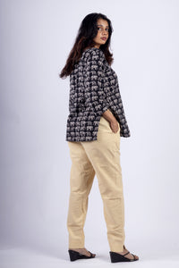 Beige True Cotton Kurti Pant