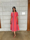 Stripe Red A line Maxi