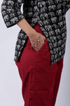 Maroon True Cotton Kurti Pant