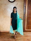 Ramar Green Top and Dupatta