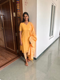 Chanderi silk Top and Dupatta