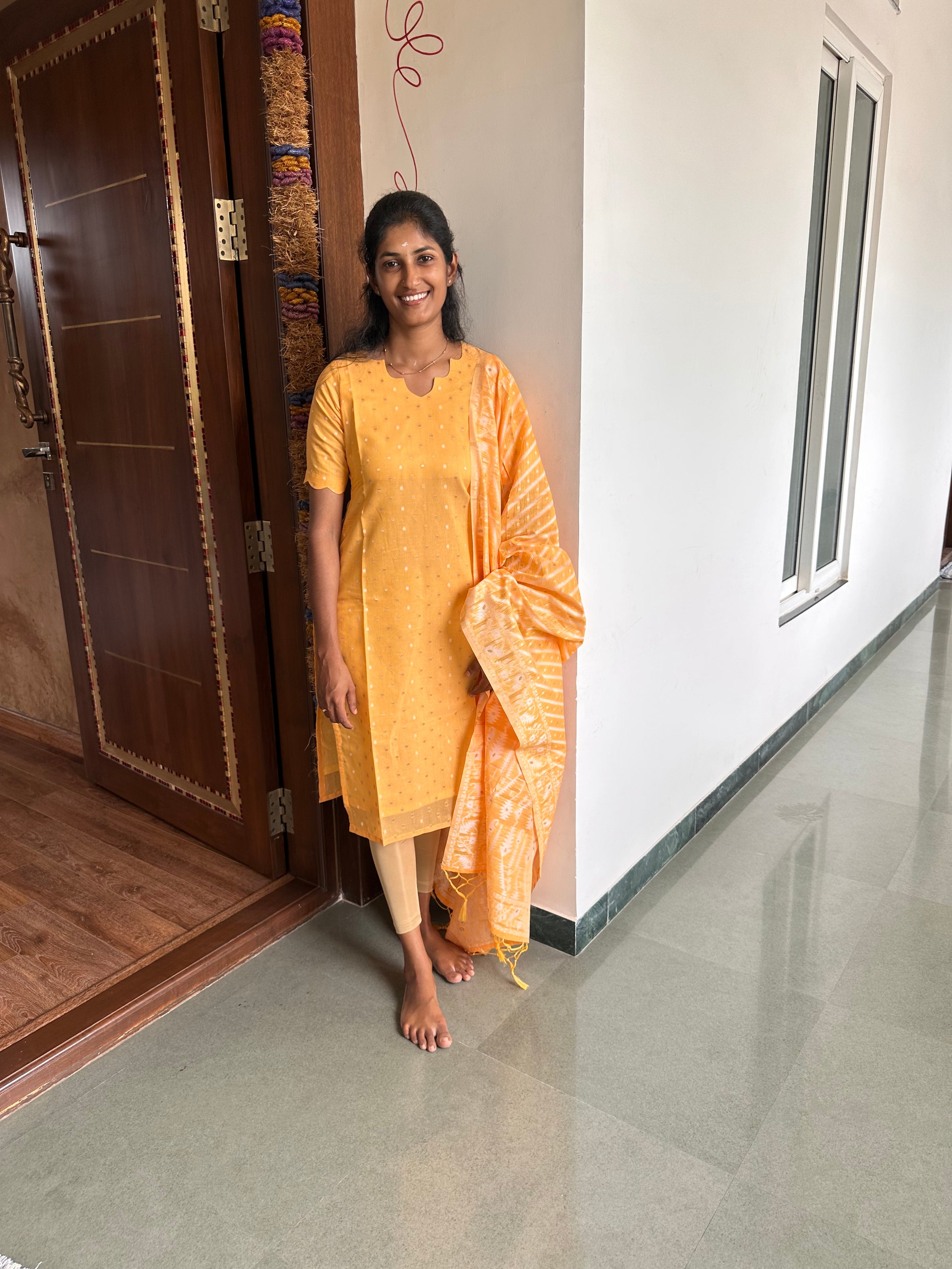 Chanderi silk Top and Dupatta