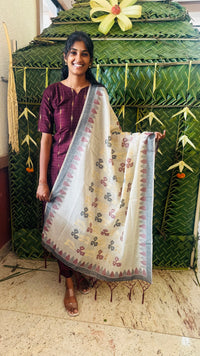 Premium Maroon Raw Silk Set
