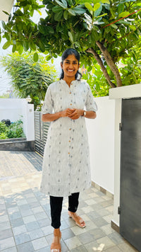 Monochrome Grace Kurti Set