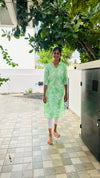 Green Floral Mul Mul