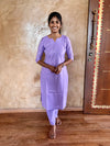 Contrast Tussar Silk Set