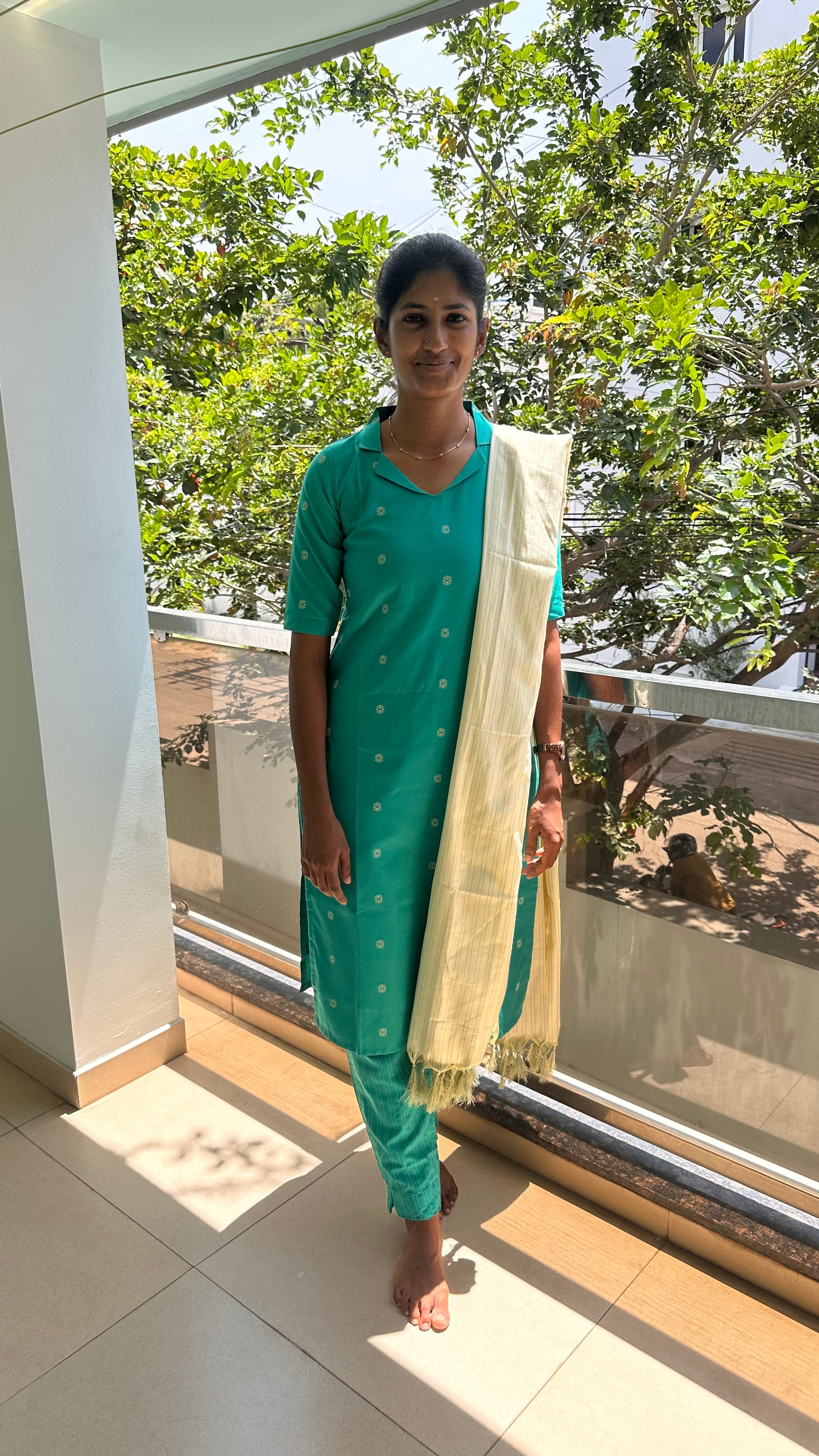 Handloom Kurti Set