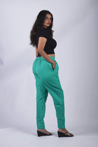Turquoise Green True Cotton Kurti Pant