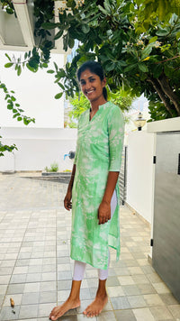 Green Floral Mul Mul