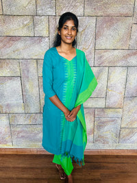 Green Kurti Set