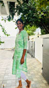 Green Floral Mul Mul