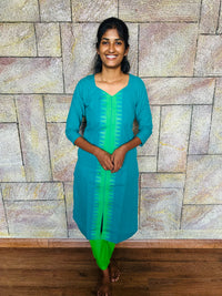 Green Kurti Set