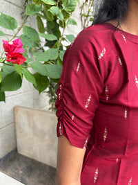 Ruby Red Soft Silk Top