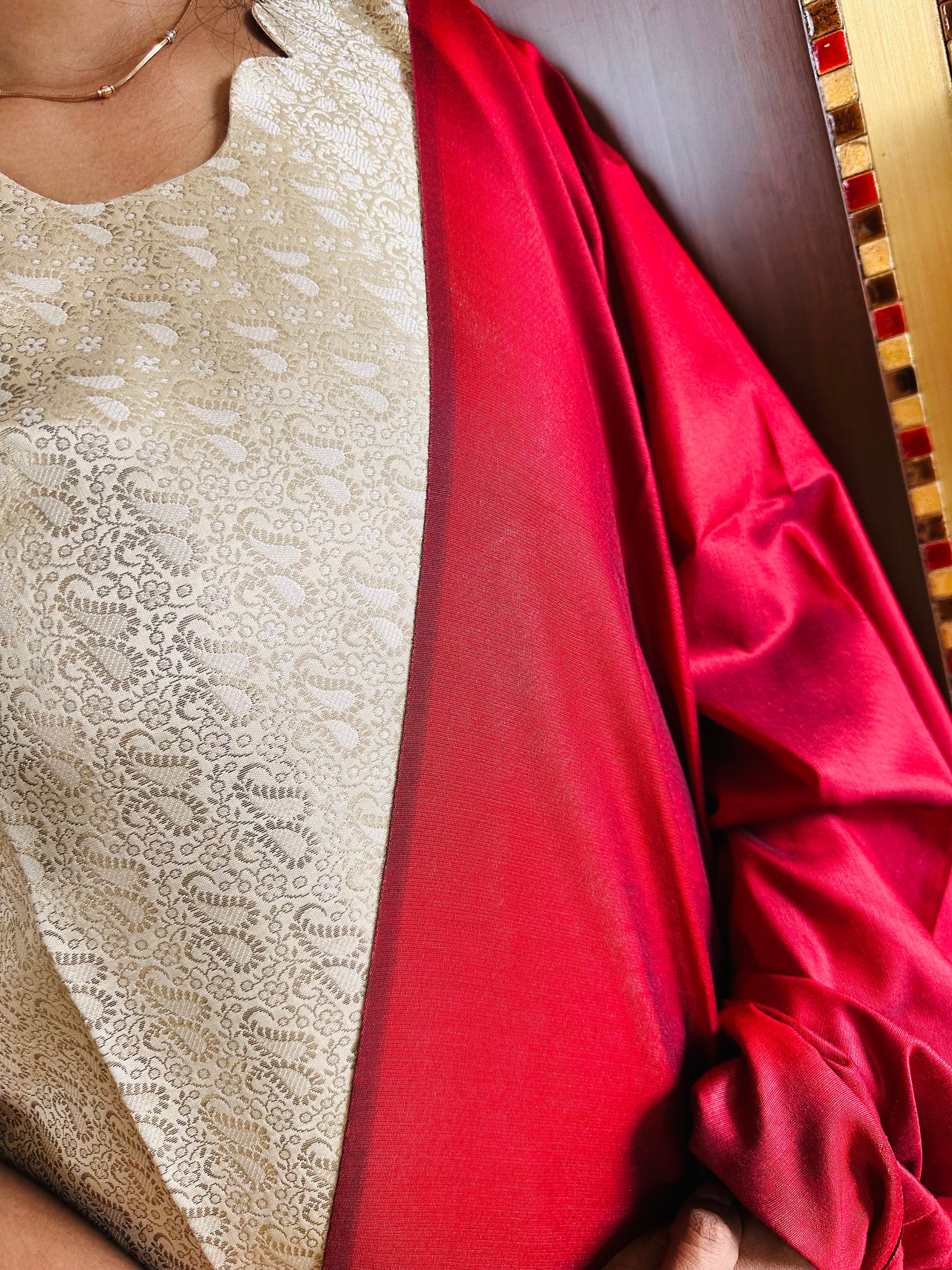 Heavy Jacquard Onam Kurti