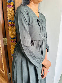 Dark olive green maxi