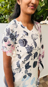Multi Print Mul Mul Top and Dupatta