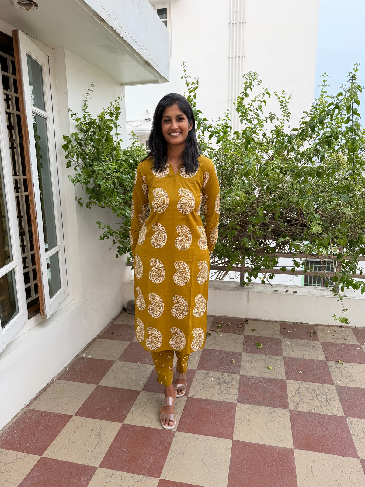 Yellow Full Hand Co ord