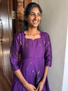 Raw silk Anarkali