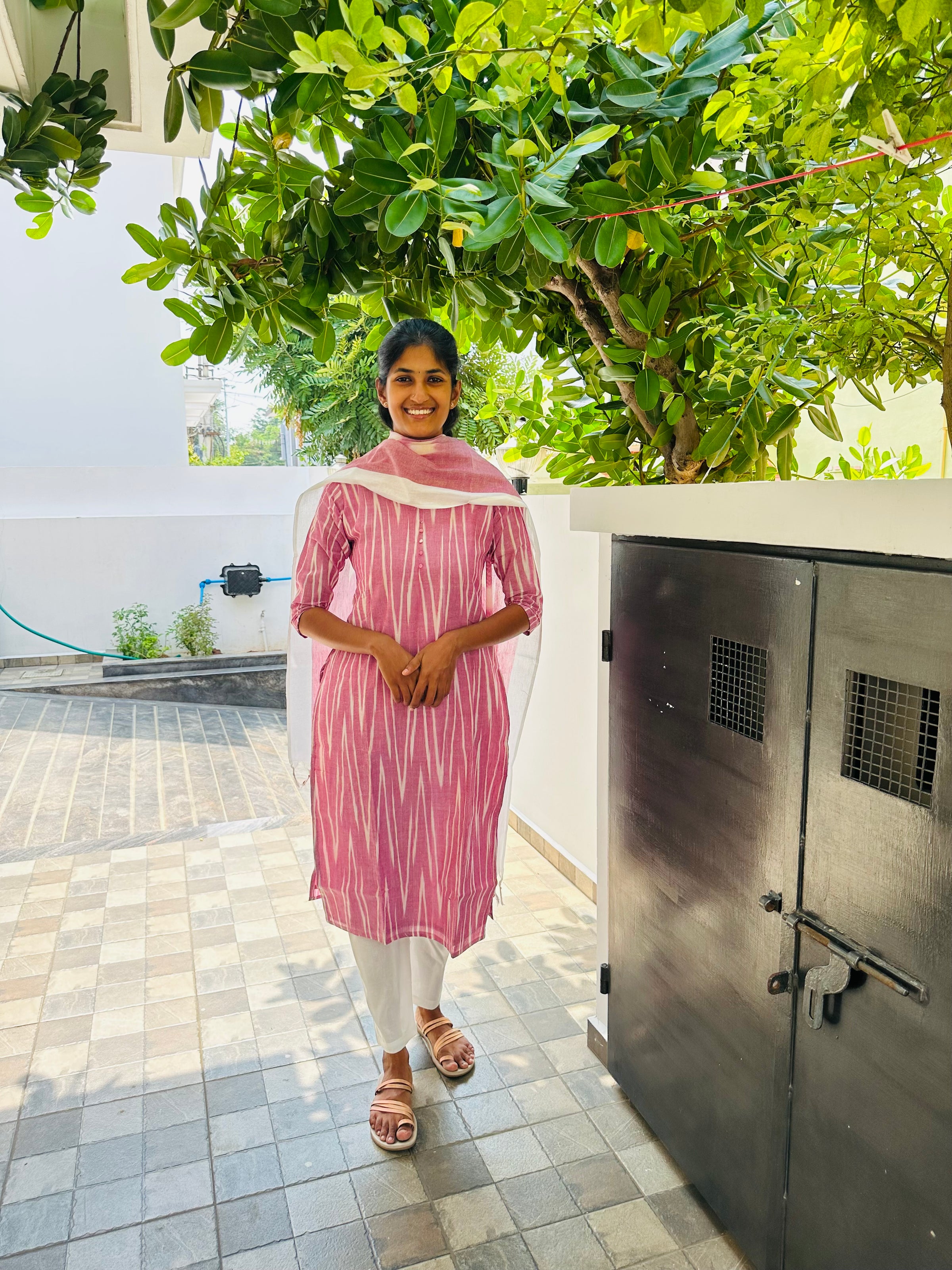 Blush Aura – Pochampally Cotton Set