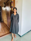 Dark olive green maxi