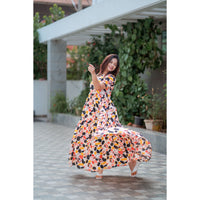 Vibrant Flow Tiered Maxi Dress