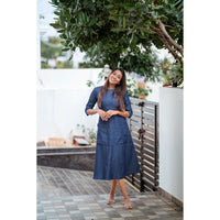 Indigo Charm Maxi Dress