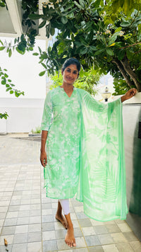 Green Floral Mul Mul