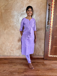 Contrast Tussar Silk Set
