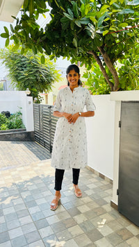 Monochrome Grace Kurti Set