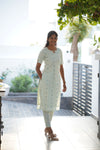 Handloom Peacock Kurti Set