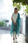 Handloom Peacock Kurti Set