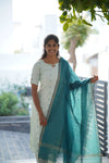Handloom Peacock Kurti Set
