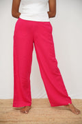 Linen Viscose Palazzo Pink