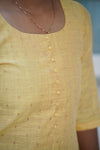 Sunset Raw Silk Kurti Set
