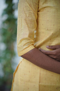 Sunset Raw Silk Kurti Set